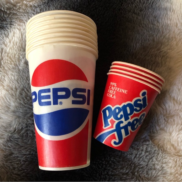 Pepsi | Dining | Vintage 8 Pepsi Cola 4 Mini Pepsi Free Disposable Wax ...